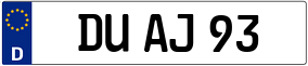 Trailer License Plate